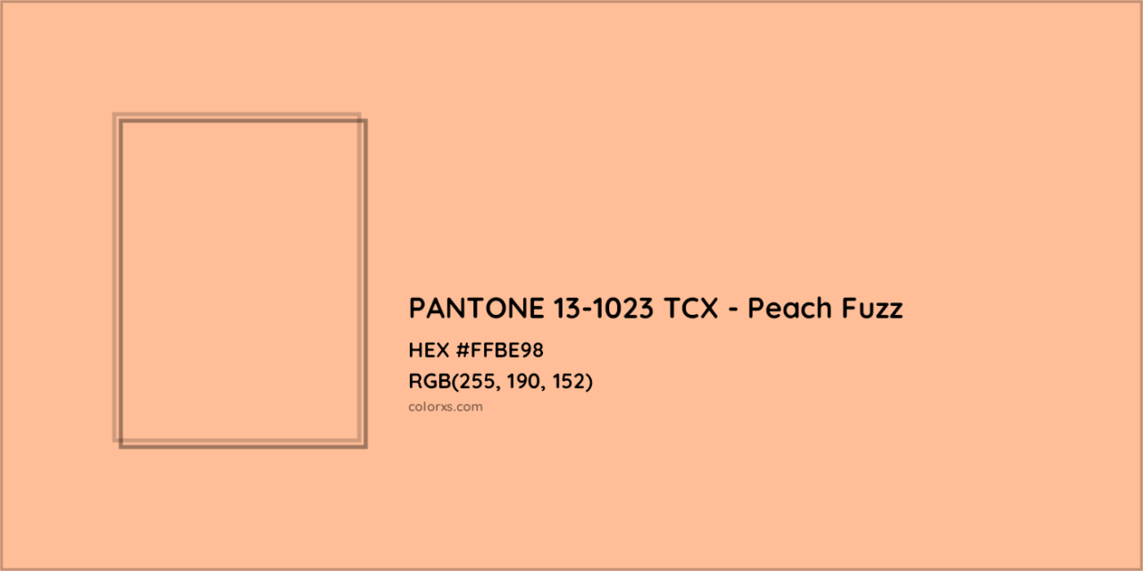 PANTONE 13-1023 TCX Peach Fuzz