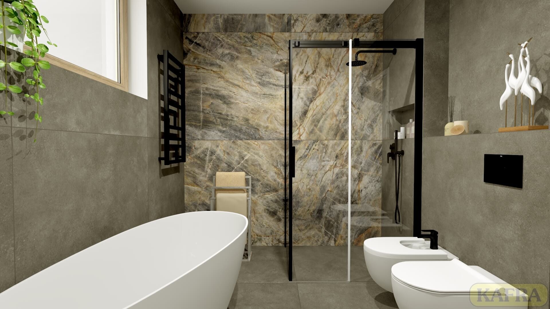 Salon Płytek Ceramicznych Kafra Projekt łazienki gratis