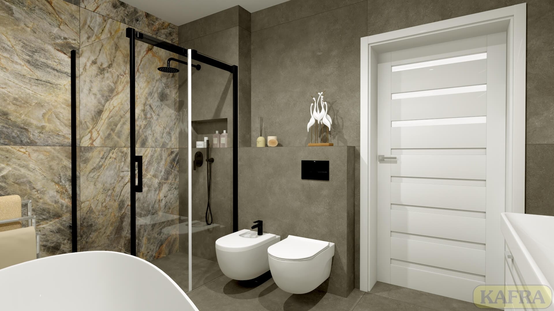 Salon Płytek Ceramicznych Kafra Projekt łazienki gratis