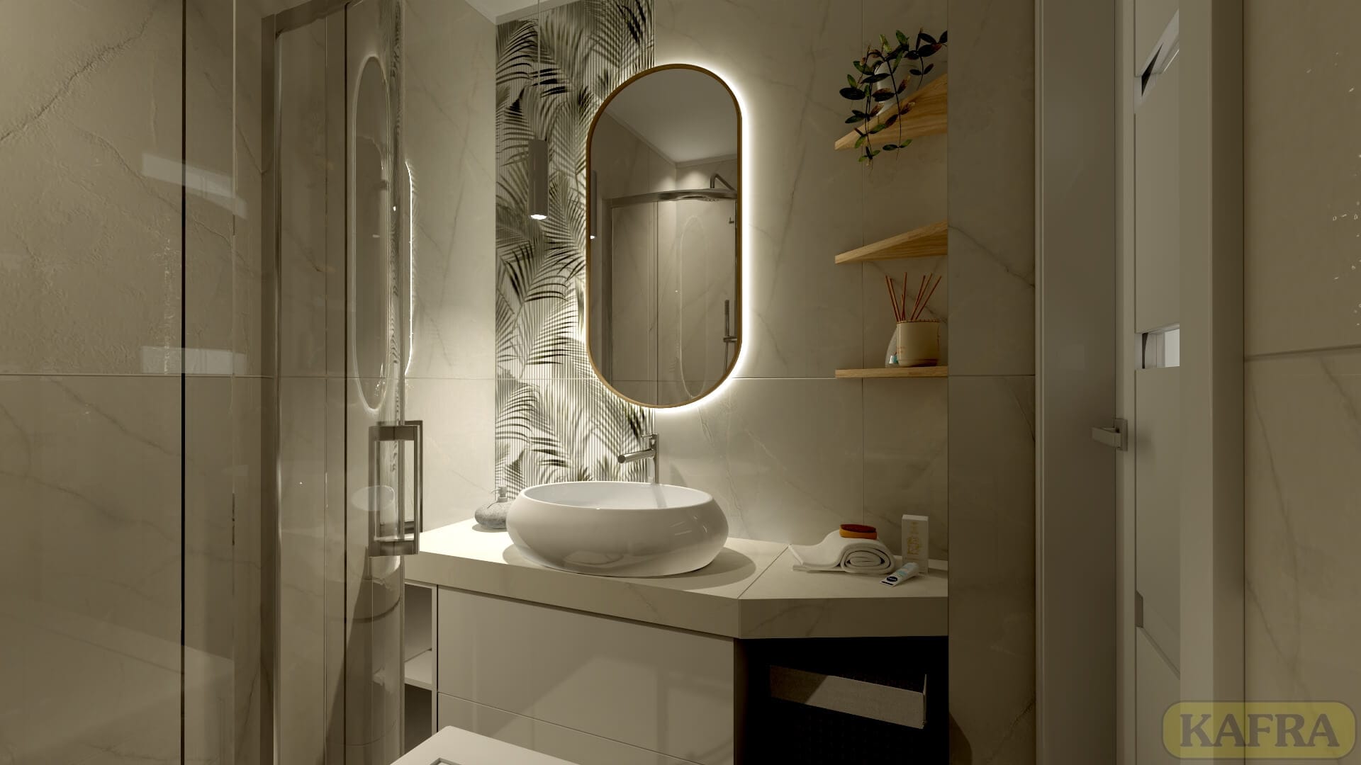 Salon Płytek Ceramicznych Kafra Projekt łazienki gratis